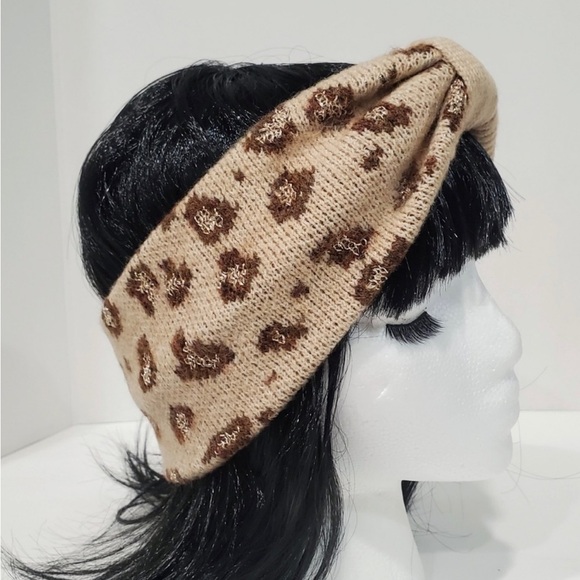 INC International Concepts Leopard Natural Twist Shine Headband. NWT - Picture 5 of 6
